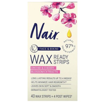 NAIR شرائح واكس لازالة شعر الوجه و المنطقه الحساسه