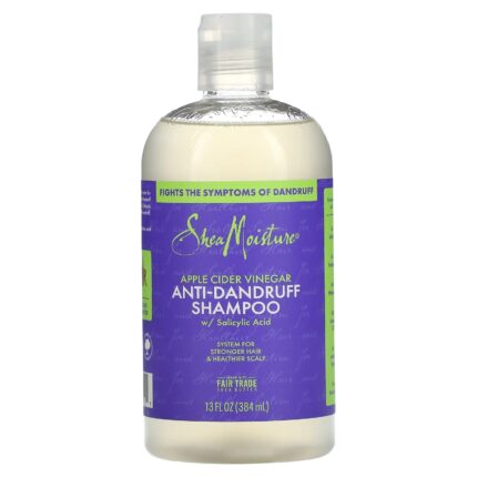SHEA MOISTURE- شامبو شيا مويستشر المضاد للقشرة، خل التفاح، 13 أونصة سائلة (384 مل)