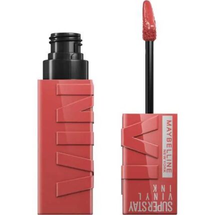 MAYBELLINE- أحمر شفاه سائل سوبر ستاي فينيل إنك من مايبيلين، 15 بيتشي
