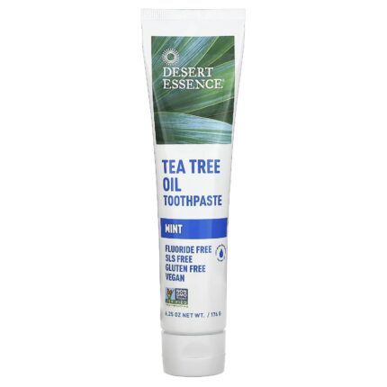 DESERT ESSENCE MINT 176g- معجون أسنان بزيت شجرة الشاي من ديزرت إيسنس