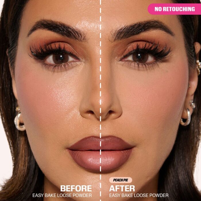 ⁦HUDA BEAUTYهدى بيوتي لوس باودر   بيتش باي  6 جرام(PEACH PIE)⁩ - الصورة ⁦2⁩