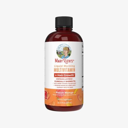 MARY RUTH’s 450ml- فيتامينات ماري روث المتعددة لنمو الشعر بنكهة الخوخ والمانجو