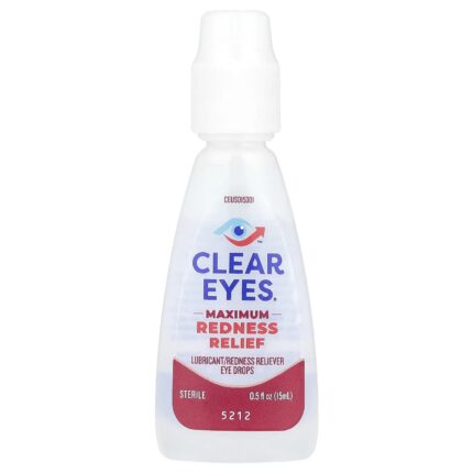 CLEAR EYES- عيون صافية
قطرات للعين لتخفيف الاحمرار، مرطبة/مخففة للاحمرار، 0.5 أونصة سائلة (15 مل)