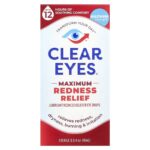 ⁦CLEAR EYES- عيون صافية
قطرات للعين لتخفيف الاحمرار، مرطبة/مخففة للاحمرار، 0.5 أونصة سائلة (15 مل)⁩ - الصورة ⁦2⁩