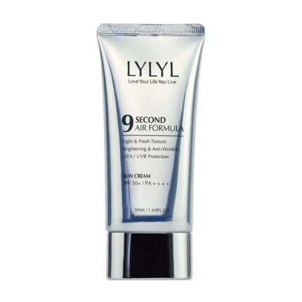LYLYL- 50mL كريم ليلي 9 سيكوند إير فورميولا الواقي من الشمس SPF50+ PA++++