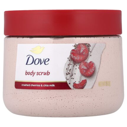 DOVE- مقشر الجسم من دوف، الكرز المطحون وحليب الشيا، ١٥ أونصة (٤٢٥ غرامًا)