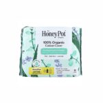HONEY POT- فوط صحية نهارية من شركة هوني بوت، مصنوعة من القطن العضوي 100%، مزودة بأجنحة، ثقيلة، 16 فوطة