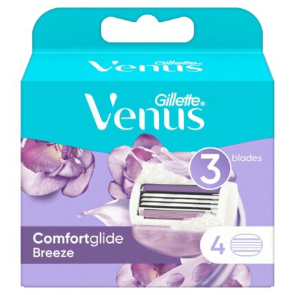 VENUS- ماكينة حلاقة جيليت فينوس كومفورت جلايد بريز 4 قطع