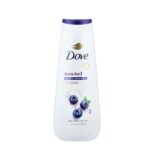 DOVE- غسول الجسم دوف المرطب واللطيف لجميع أنواع البشرة، برائحة التوت الأزرق وحليب القمر، 20 أونصة