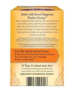 ⁦YOGI- شاي يوغي بنكهة اليوسفي الحلو والطاقة الإيجابية، 16 كيس شاي)SWEET TANGERINE)⁩ - الصورة ⁦3⁩