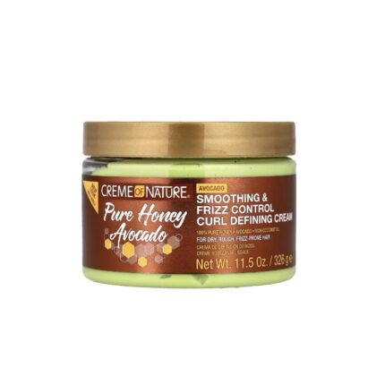 CREME OF NATURE - كريم كريم أوف ناتشر لتغذية الشعر المجعد بالعسل النقي، 326 غرام