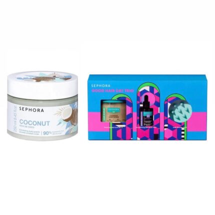 SEPHORA OFFER- عرض مميز: مجموعة سيفورا للعناية بالشعر مع مقشر الجسم بجوز الهند من سيفورا مجاناً