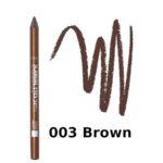 ⁦RIMMEL- BROWN 003 قلم تحديد العيون ريميل لندن سكاندال آيز، قلم جل مقاوم للماء، رقم 003 بني، 0.04 أونصة (1.3 غرام)⁩ - الصورة ⁦3⁩