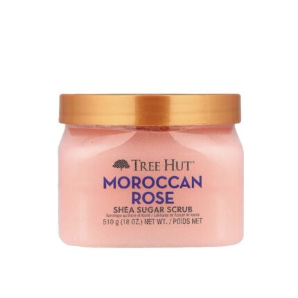 TREE HUT- تري هات مقشر الشيا والسكر ، الورد المغربي ، 18 أونصة (510