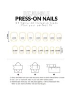 ⁦NAILS- 24PCS أظافر صناعية⁩ - الصورة ⁦4⁩