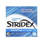 ⁦STRIDEX-  ستريدكس، حمض الساليسيليك 1%، دواء لعلاج حب الشباب، إسينشال مع فيتامينات، 55 قطعة من ضمادات القطن الناعمة⁩ - الصورة ⁦2⁩