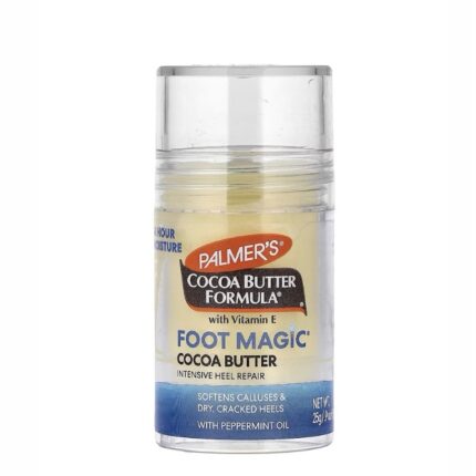 PALMERS- بالمرز تركيبة زبدة الكاكاو® مع فيتامين هـ، فوت ماجيك®، علاج مكثف للكعب، 0.9 أونصة (25 غرام)