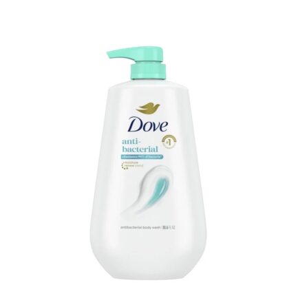 DOVE- غسول الجسم دوف بمضخة، مضاد للبكتيريا، مناسب لجميع أنواع البشرة، يحمي من الجفاف، 90 مل