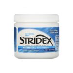 STRIDEX-  ستريدكس، حمض الساليسيليك 1%، دواء لعلاج حب الشباب، إسينشال مع فيتامينات، 55 قطعة من ضمادات القطن الناعمة