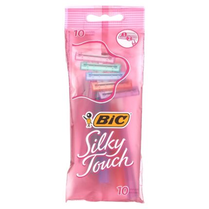 BIC- 10pcs ماكينة حلاقة بيك توين سيليكت سيلكي تاتش