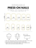 ⁦NAILS- 24PCS أظافر صناعية⁩ - الصورة ⁦3⁩