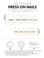 ⁦NAILS- 24PCS أظافر صناعية⁩ - الصورة ⁦3⁩