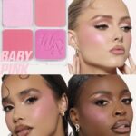 ⁦HUDA BEAUTY- BABY PINK 7.5g باليت أحمر الخدود والهايلايتر من هدى بيوتي، بتأثير فلتر التمويه⁩ - الصورة ⁦3⁩