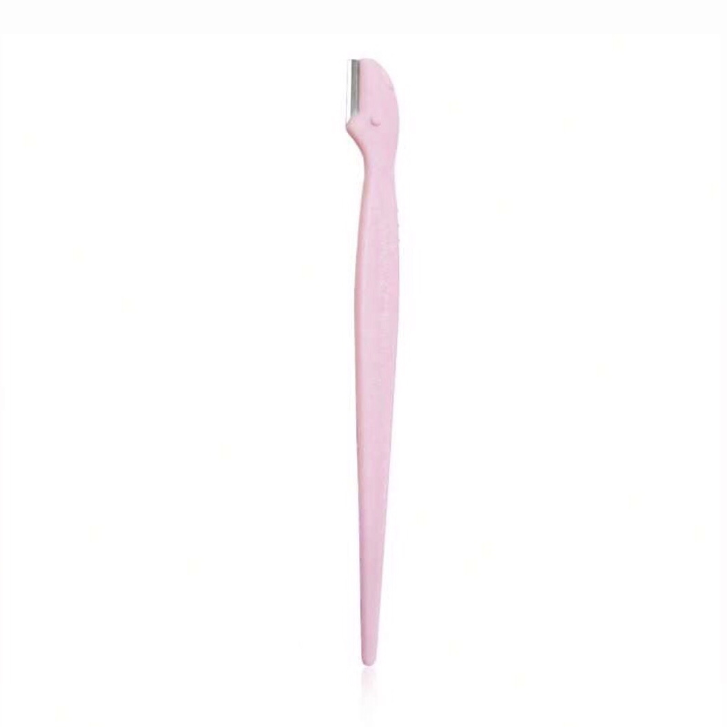 3b03b34f-cd38-4f46-8869-851017550c03 PINK FACE&EYEBROW RAZOR- ماكينة حلاقة الوجه والحواجب بمقبض طويل وشفرة أمان - الصورة 1
