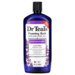 DR. TEALS- دكتور تيلز حمام رغوي بملح إبسوم النقي ، لافندر ، 34 أونصة سائلة (1،000 مل)