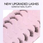 ⁦LASHES- BYO1 7 أزواج من الرموش الصناعية الكثيفة والناعمة والطبيعية والمتشابكة والمطولة المصنوعة من شعر المنك الصناعي⁩ - الصورة ⁦2⁩
