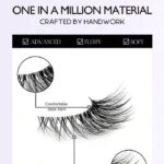 ⁦LASHES- BYO1 7 أزواج من الرموش الصناعية الكثيفة والناعمة والطبيعية والمتشابكة والمطولة المصنوعة من شعر المنك الصناعي⁩ - الصورة ⁦3⁩