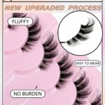 ⁦LASHES- Ka01 7 أزواج من الرموش الصناعية الكثيفة والناعمة والطبيعية والمتشابكة والمطولة المصنوعة من شعر المنك الصناعي⁩ - الصورة ⁦4⁩