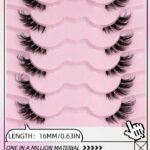 ⁦LASHES- Ka01 7 أزواج من الرموش الصناعية الكثيفة والناعمة والطبيعية والمتشابكة والمطولة المصنوعة من شعر المنك الصناعي⁩ - الصورة ⁦3⁩