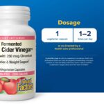 ⁦NATURAL FACTORS-خل التفاح المخمر ، 500 ملجم ، 90 كبسولة نباتية⁩ - الصورة ⁦3⁩