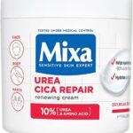 MIXA-كريم ميكسا يوريا سيكا ريبير+ المرطب والمرمم للبشرة الجافة، للوجه والجسم واليدين – 400 مل