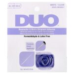 ⁦DUO-لاصق رموش صناعي بماء الورد والبيوتين، أبيض/شفاف، 0.18 أونصة (5 غرام)⁩ - الصورة ⁦3⁩
