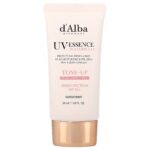 D’ALBA-واقي الشمس UV Essence Waterfull+، مصحح للون الوردي، عامل حماية من الشمس 50+، 1.69 أونصة سائلة (50 مل)